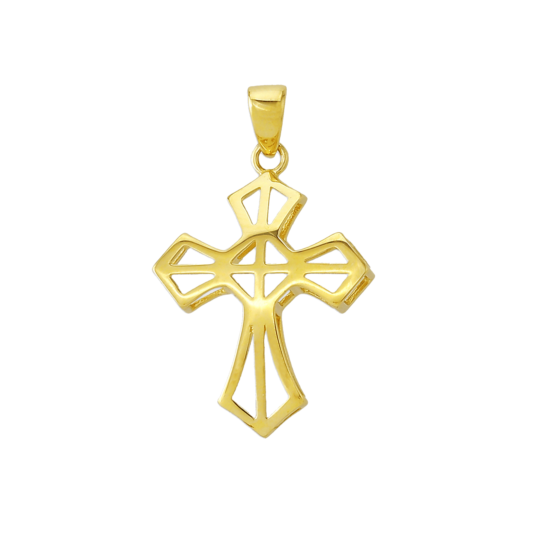 Goldanhänger Kreuz in 585 Gelbgold 8117
