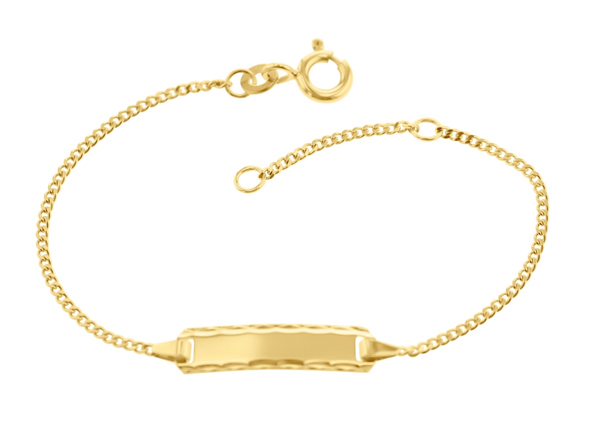 ID Armband 14 cm in Gelbgold 5.56549