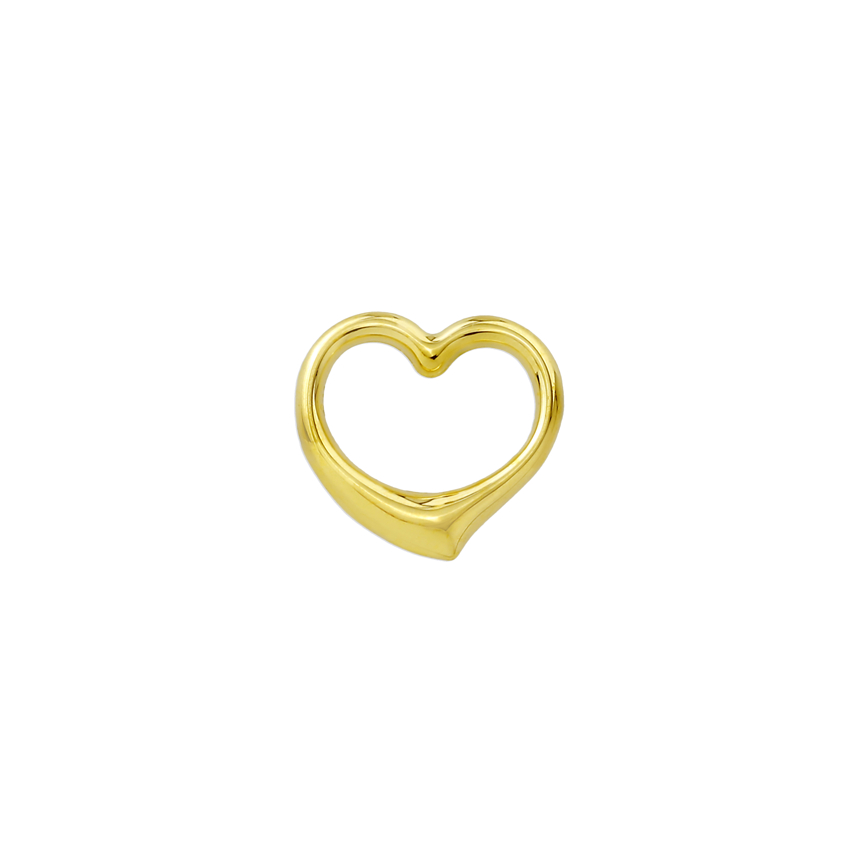 Kleiner Anhänger Herz echt Gold 585 Glanz 12x6mm - Juwelier Junghähne
