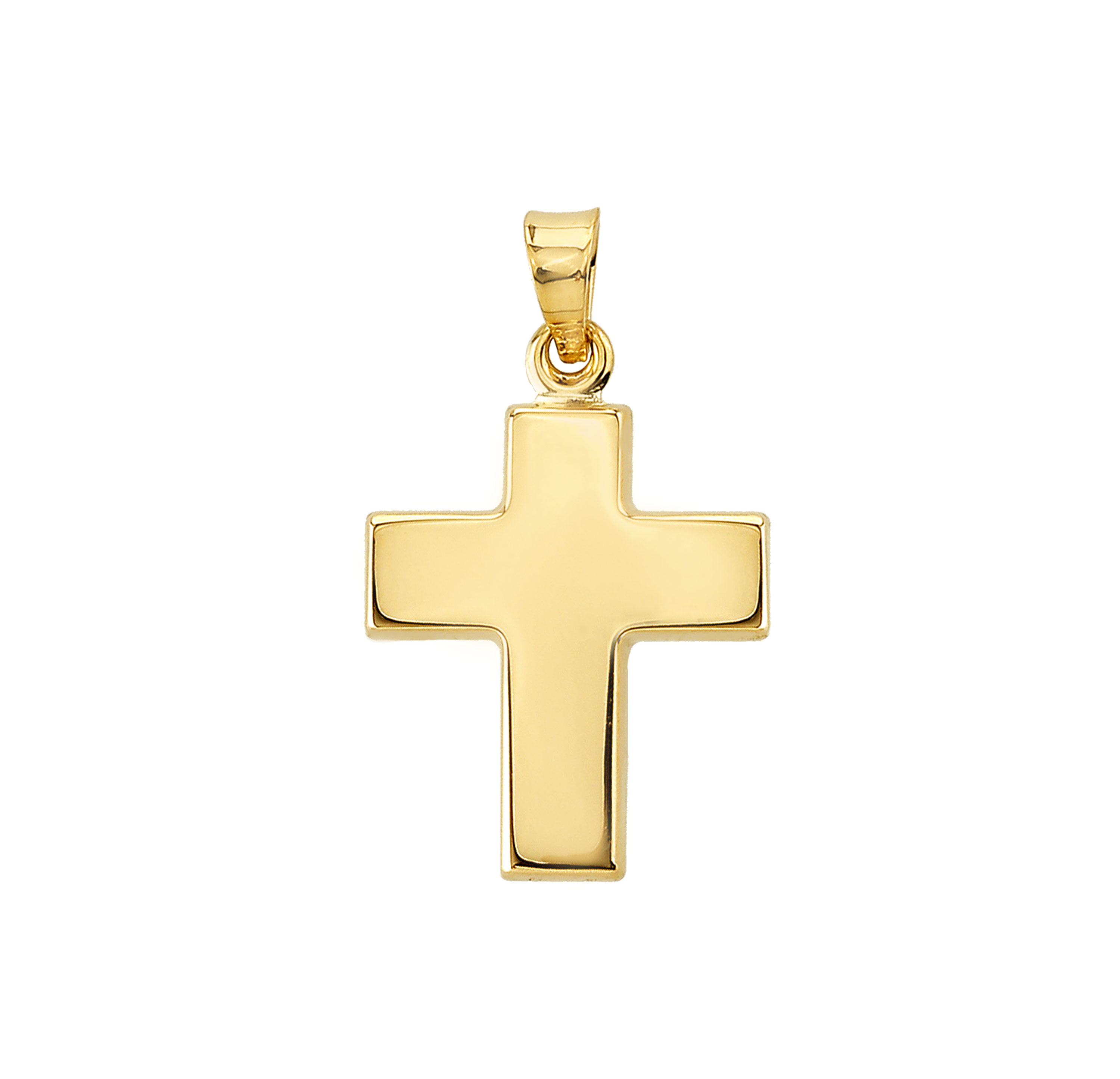 Goldanhänger Kreuz in 375 Gelbgold 8137