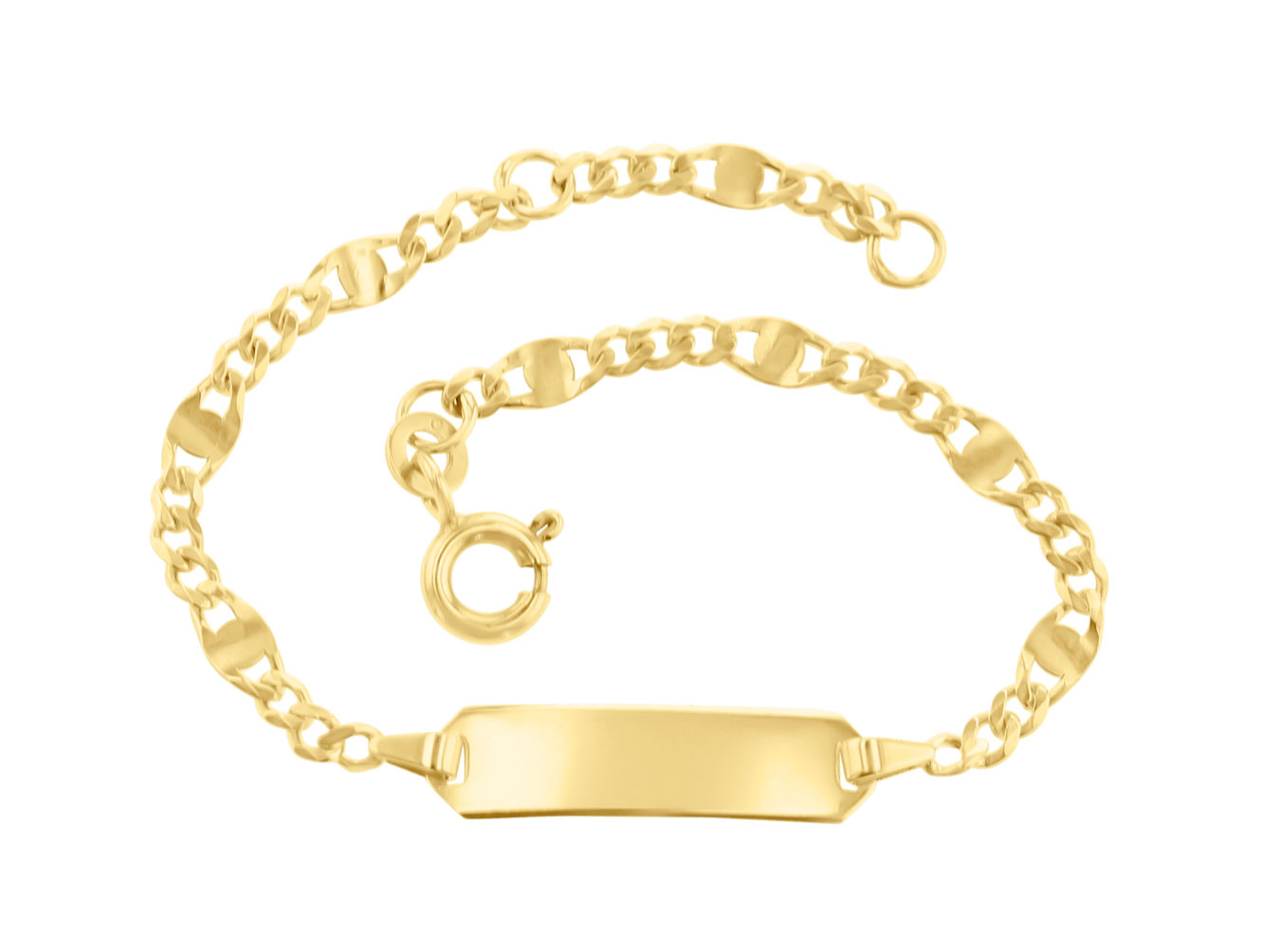 ID Armband 14 cm in Gelbgold 5.53665