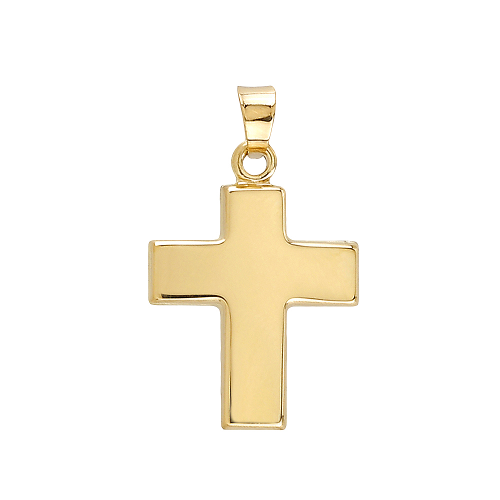 Goldanhänger Kreuz in 585 Gelbgold 8310