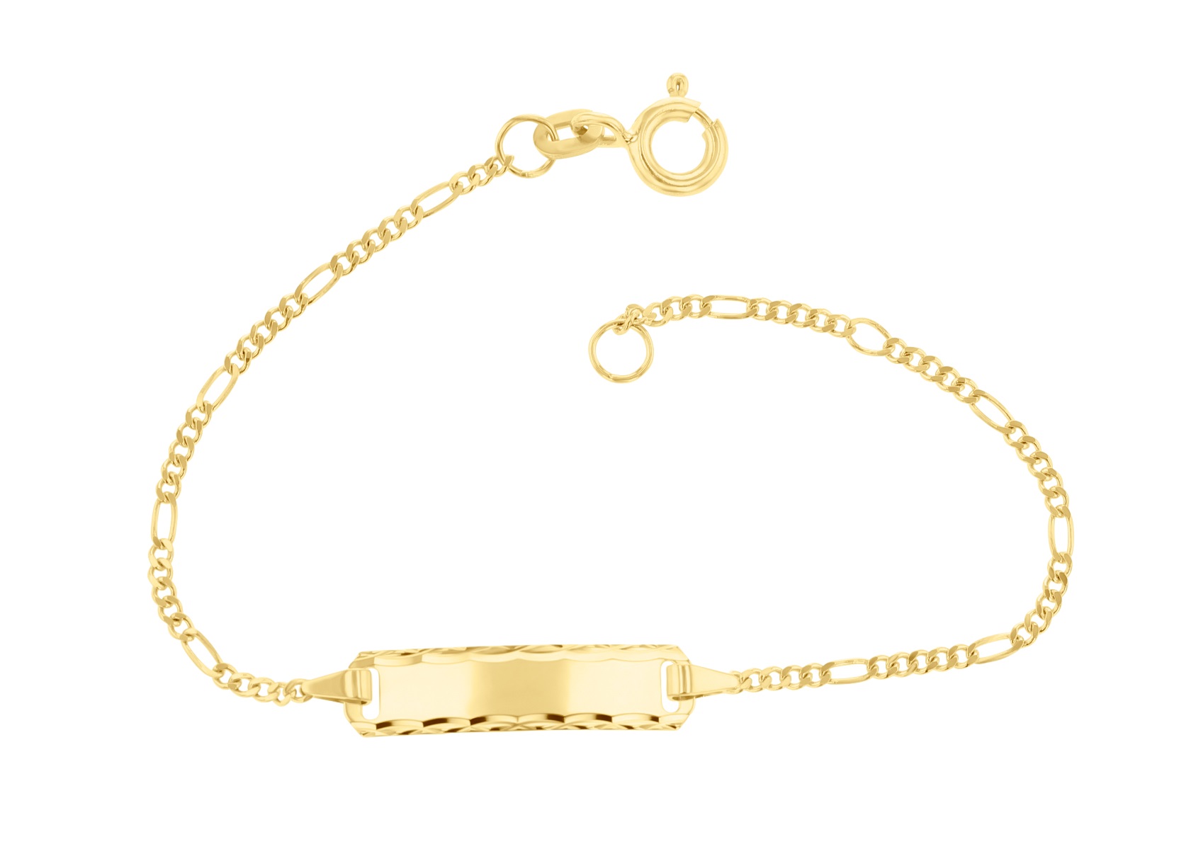 ID Armband 14 cm in Gelbgold 5.53043