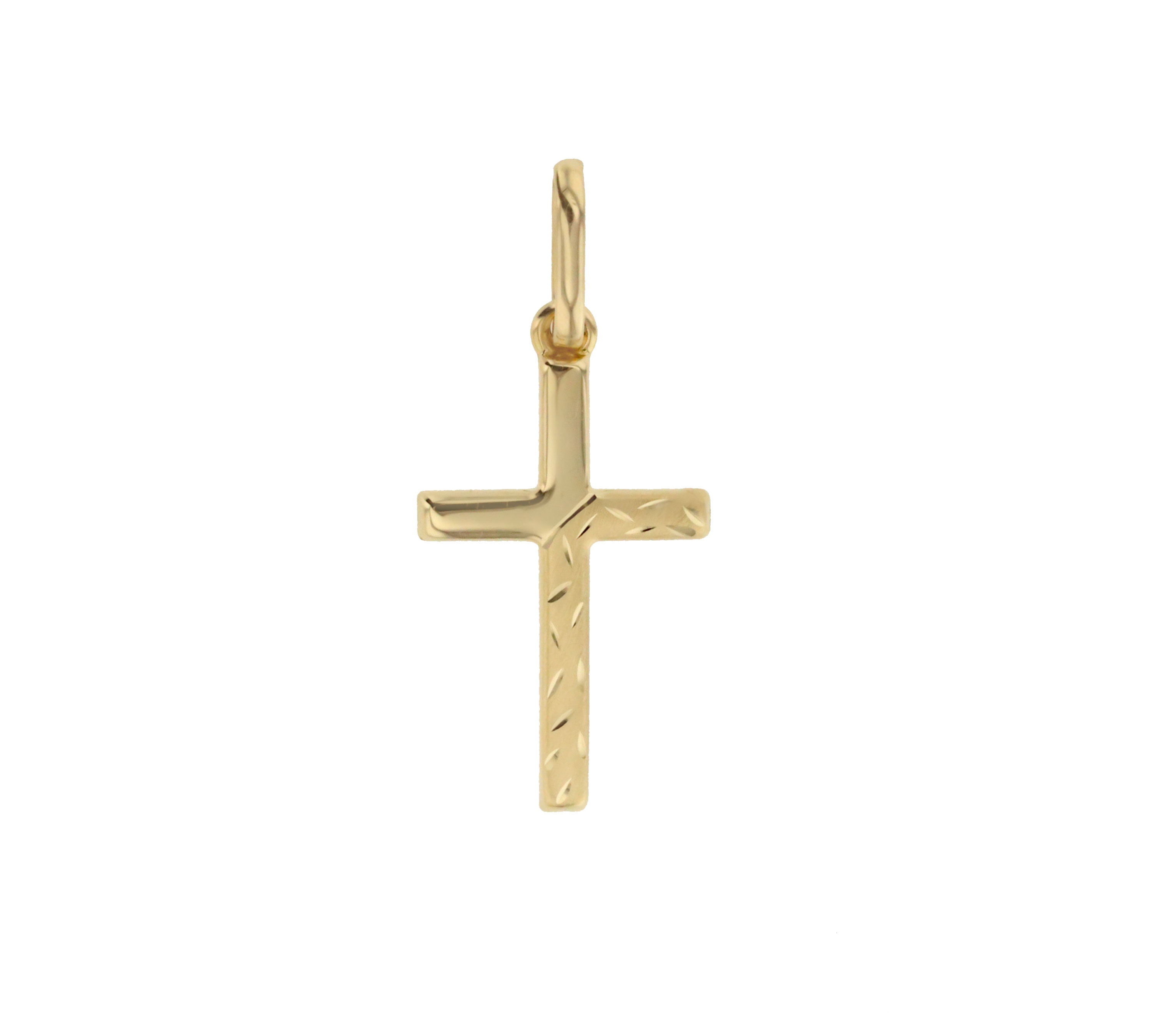Goldanhänger Kreuz in 585 Gelbgold 8120
