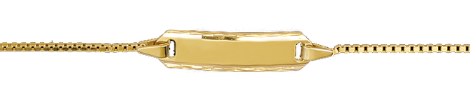 ID Armband in 14 cm Länge in 585 Gold  5.54508